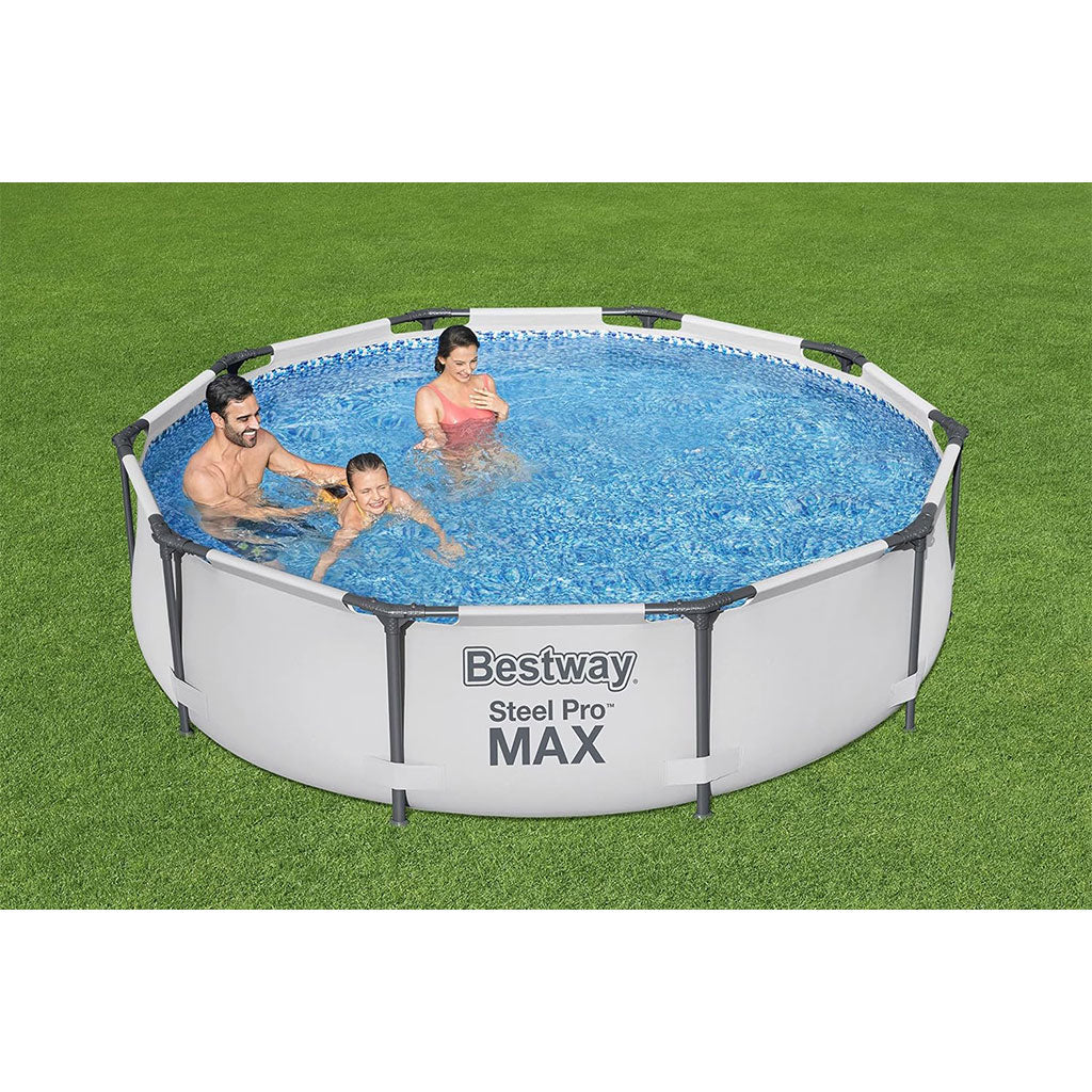 Steel Pro Max™ Piscine Ronde Avec Filtre et Pompe