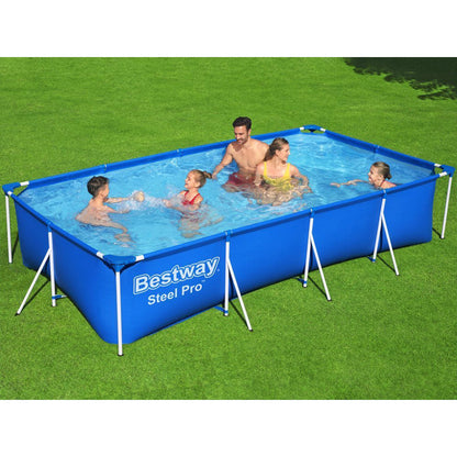 Steel Pro™ Piscine Rectangulaire Avec Pompe Filtrante 400 x 211 x 81 cm Bestway