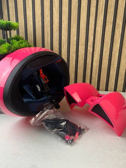 Casque de moto pour femme et fille avec oreilles de chat - خوذة احترافية للنساء