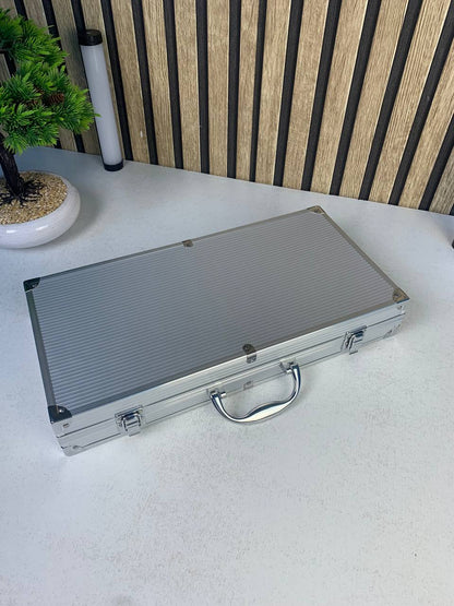 Coffret de Couteaux Professionnel avec Valise en Aluminium 9Pcs - طقم سكاكين الجزارة في حقيبة ألمنيوم صلبة
