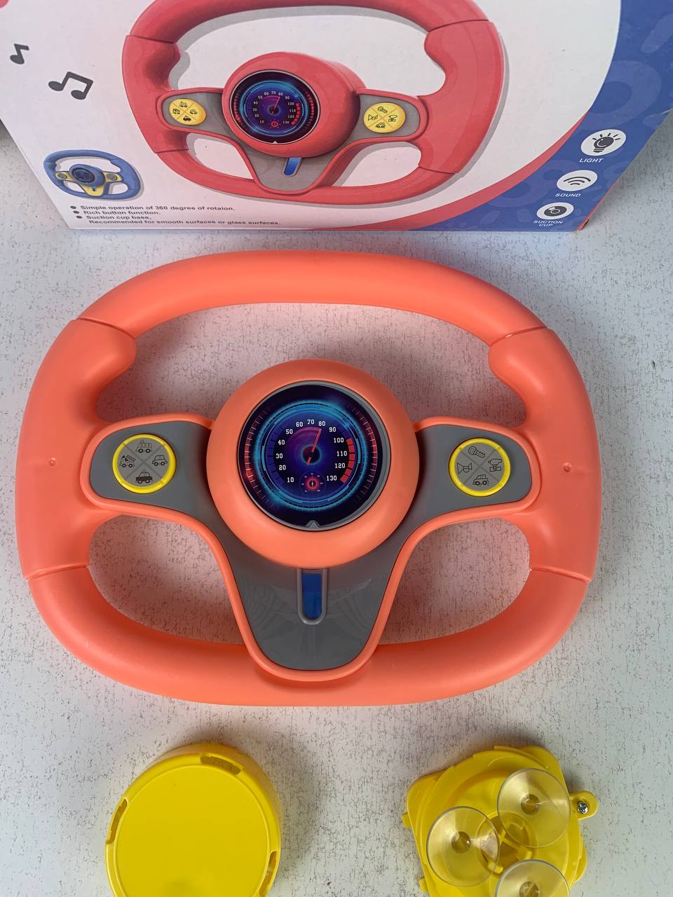 Jouet Volant Interactif pour Enfants KX3702 - لعبة مقود القيادة التفاعلية للأطفال (تعليمية وممتعة)