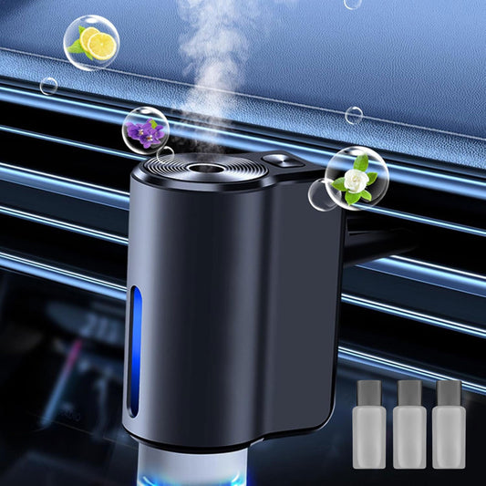 Diffuseur d'huile intelligent à clip sortie de climatisation avec 3 recharge - طقم معطر سيارة