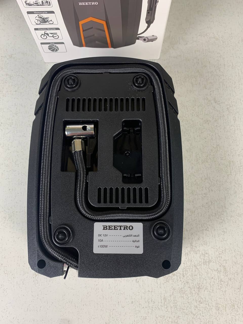 Compresseur de Voiture BEETRO BE0172 150 PSI - مضخة وضاغط الهواء للسيارات بقوة 100 واط