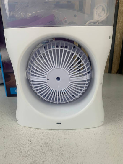 Ventilateur Brumisateur de Bureau Portable USB avec Éclairage - مروحة المكتب الذكية برذاذ الماء والترطيب بـ 3 سرعات