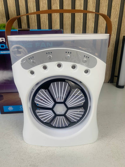Ventilateur Brumisateur de Bureau Portable USB avec Éclairage - مروحة المكتب الذكية برذاذ الماء والترطيب بـ 3 سرعات