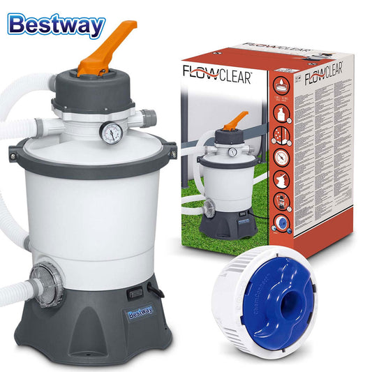 FlowClear Pompe de Filtre à Sable 1100-18100L Bestway 58515 تنزوت
