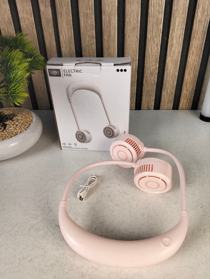 Ventilateur de Cou Portable Rechargeable USB NO.TJ-32A - مروحة العنق المحمولة