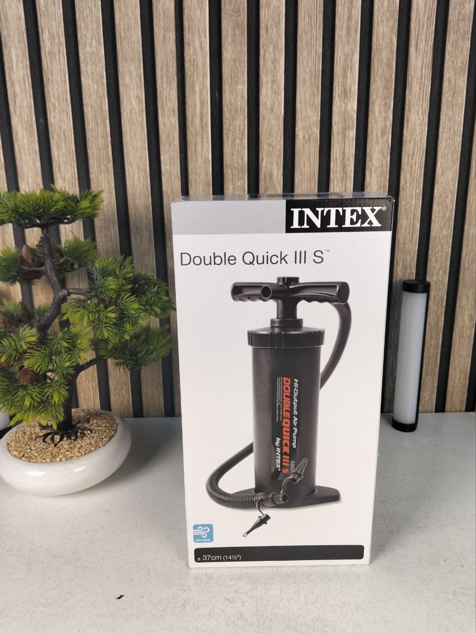 Pompe À Main Double Quick III Hi-Output Intex 68605 Multi-Embouts - مضخة إنتكس اليدوية عالية الكفاءة ذات الضخ المزدوج (37 سم)