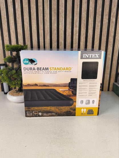 Matelas Gonflable 2 Places XXL avec Pompe Électrique USB INTEX 66129CC 203x183cm - فرشة الهواء المنفوخ لشخصين مع مضخة ذكية