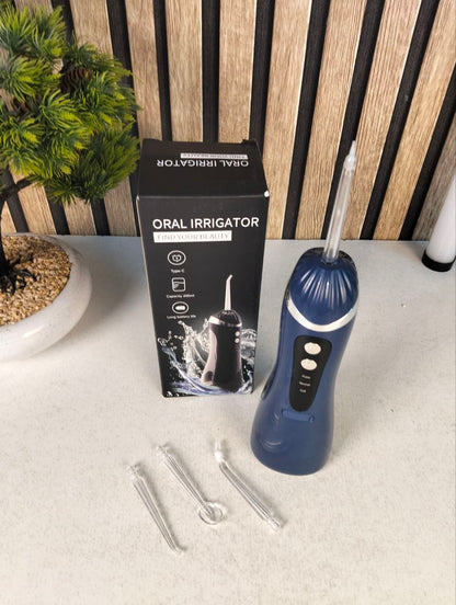 Hydropulseur Dentaire Sans Fil Jet Dentaire Portable à 3 Modes et 4 Buses - جهاز تنظيف الأسنان واللثة المائي