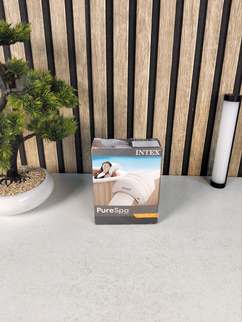 Appui-Tête Gonflable pour Spa Intex 28501 - Amovible et Lesté à l'Eau - مسند الرأس المائي الفاخر لمسابح السبا والجاكوزي من إنتكس