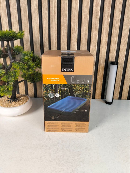Matelas de Camping Intex TruAire Twin Technologie Fiber-Tech avec Pompe USB150 - فرشة التخييم الهوائية الفاخرة مع مضخة ومسند رأس