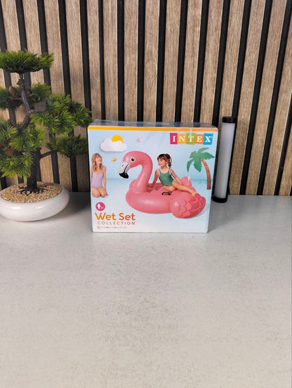 Bouée Géante Gonflable Flamant Rose Ride-On pour Piscine Intex 57558NP - عوامة الفلامينغو الوردي الضخمة للركوب والاستجمام في المسبح