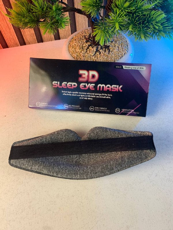 Masque de sommeil 3D ergonomique et profond amélioré avec sangle ajustable - قناع نوم مريح