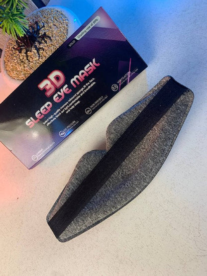 Masque de sommeil 3D ergonomique et profond amélioré avec sangle ajustable - قناع نوم مريح