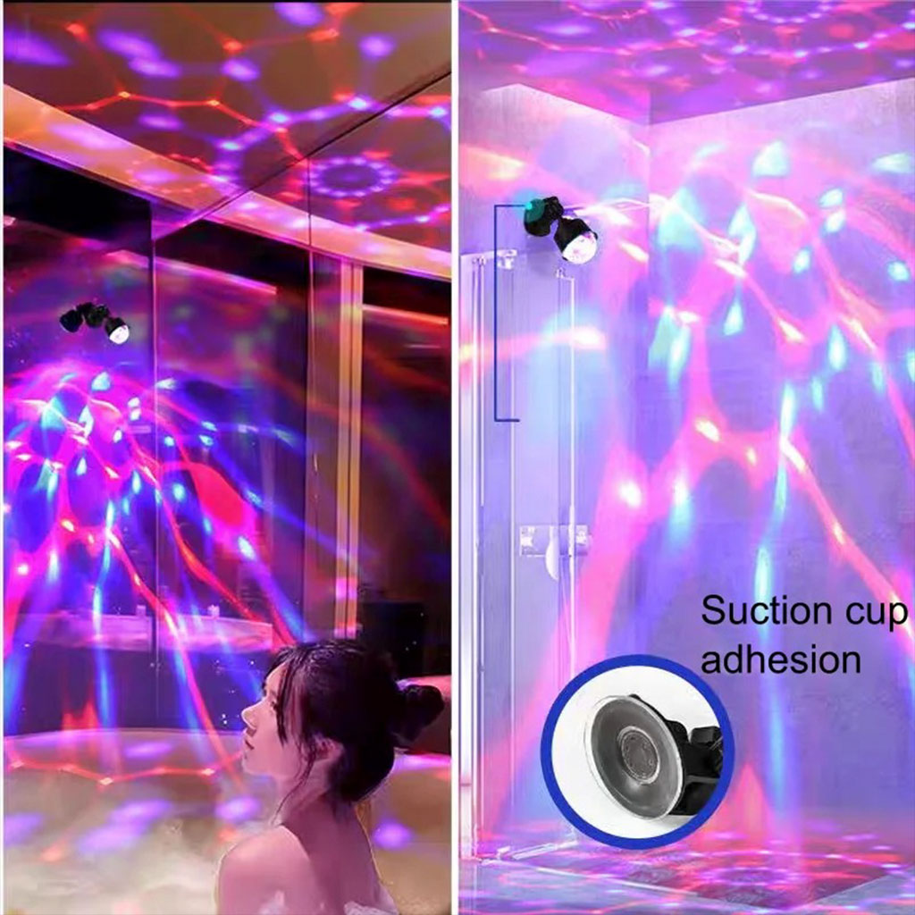 Lampe d’ambiance LED USB pour voiture avec rotation automatique RGB