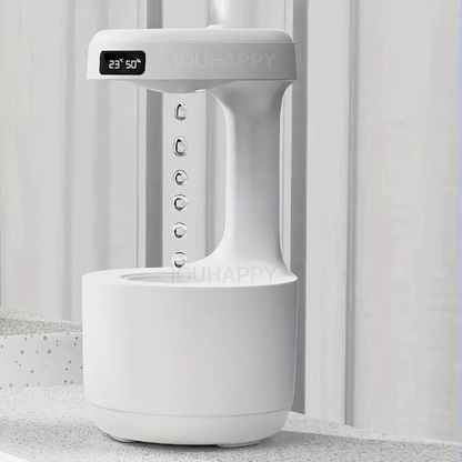 Réveil et Humidificateur d’air gouttelettes d’eau Anti-gravité 800ml