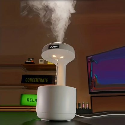 Réveil et Humidificateur d’air gouttelettes d’eau Anti-gravité 800ml