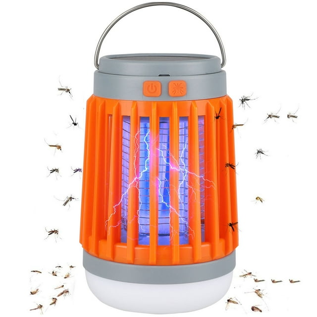 Lampe anti-moustique 3en1 fonctionne à l'énergie solaire et alimentée par batterie rechargeable