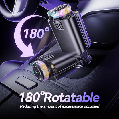 Chargeur voiture rétractable 5 en 1 avec aromathérapie et lumière des étoiles – شاحن سريع للسيارة مع معطر