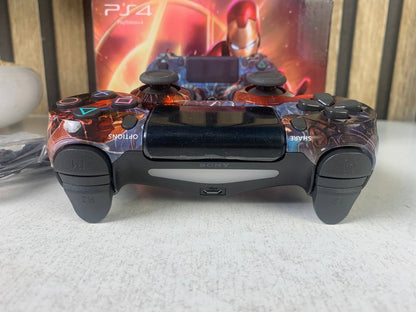 SONY DualShock Manette PS4 Sans Fil, Batterie Rechargeable (High Copy) – Edition Captain America,Street Fighter,Ragnarok, Ghost Runner et  COD BO6
