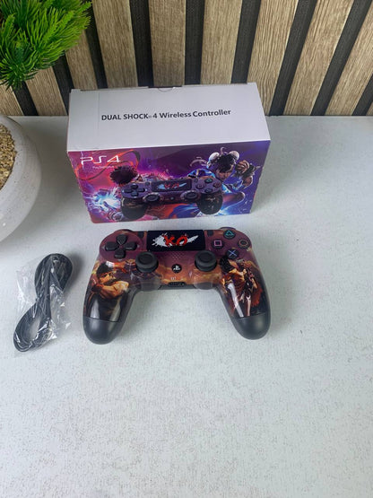 SONY DualShock Manette PS4 Sans Fil, Batterie Rechargeable (High Copy) – Edition Captain America,Street Fighter,Ragnarok, Ghost Runner et  COD BO6