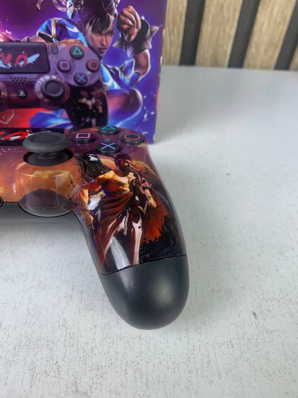 SONY DualShock Manette PS4 Sans Fil, Batterie Rechargeable (High Copy) – Edition Captain America,Street Fighter,Ragnarok, Ghost Runner et  COD BO6