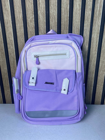 Sac à Dos Scolaire Style Kawaii Grand Volume Tissu Imperméable Mauve SACKDS08MV - حقيبة مدرسية بتصميم كاوايي