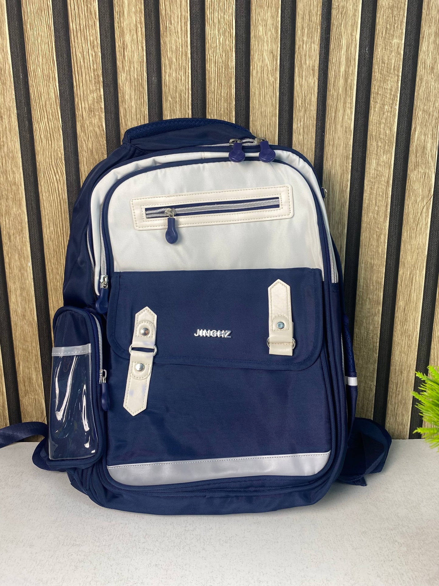 Sac à Dos Scolaire Style Kawaii Grand Volume Tissu Imperméable Bleu Nuit SACKDS08BLN - حقيبة مدرسية بتصميم كاوايي