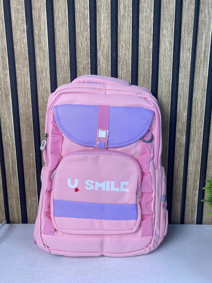 Sac à Dos Scolaire pour Enfnats U-Smile Rose SACKDS09RS - حقيبة مدرسية للأطفال
