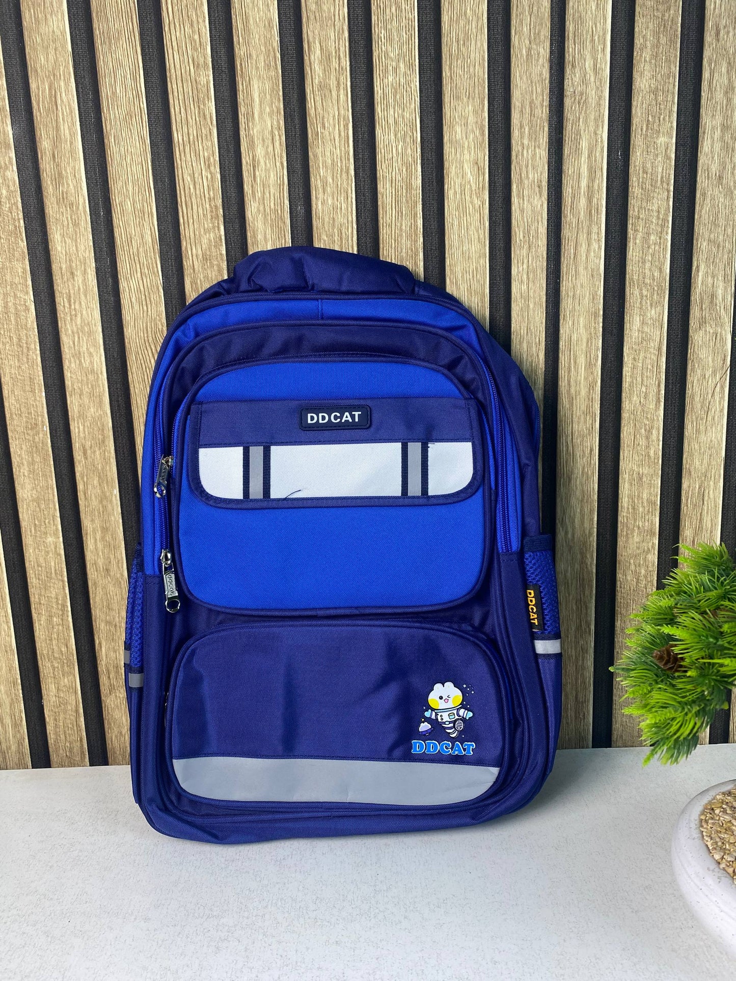 Sac à Dos Scolaire Style Kawaii Grand Volume Tissu Imperméable Bleu SACKDS07B - حقيبة مدرسية بتصميم كاوايي