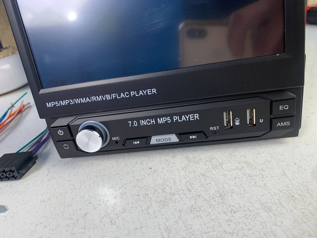 DVD Lecteur MP5 de Contrôle Central Rétractable pour Voiture - مشغل راديو قابل للفتح