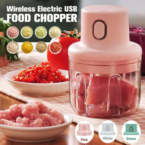 Mini Hachoir électrique Portable Rechargeable 250 ML