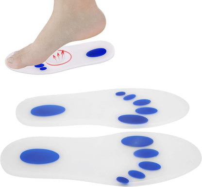 Paire de semelles en silicone souple coussinet complet pour les pieds