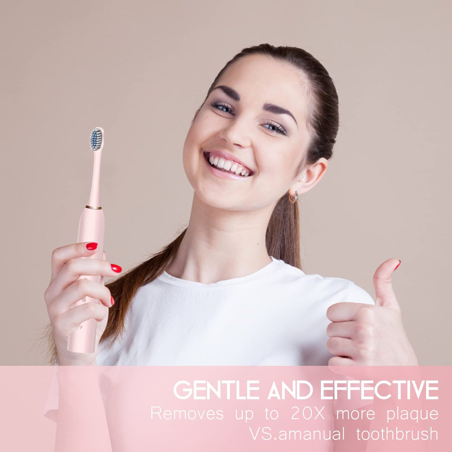 Brosse à dents électrique Sonic X3 pour adultes avec 6 modes de fonctionnement avec extra têtes – فرشاة أسنان كهربائية 6 أوضاع تشغيل و رؤوس إضافية