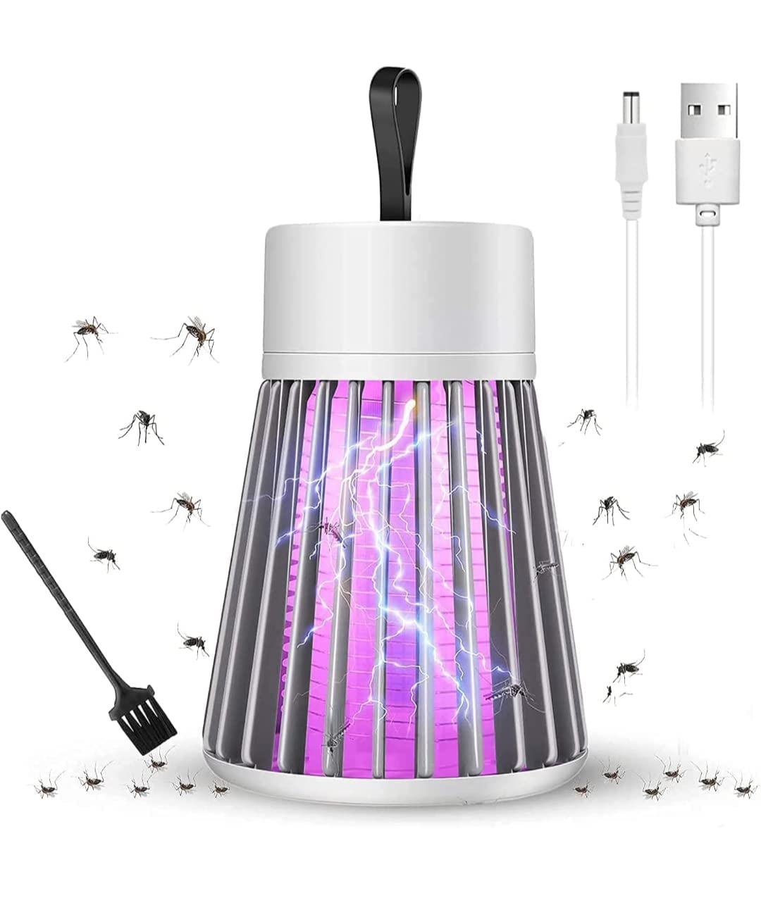 Lampe a lumière UV électrique zappeur anti-moustiques Rechargeable