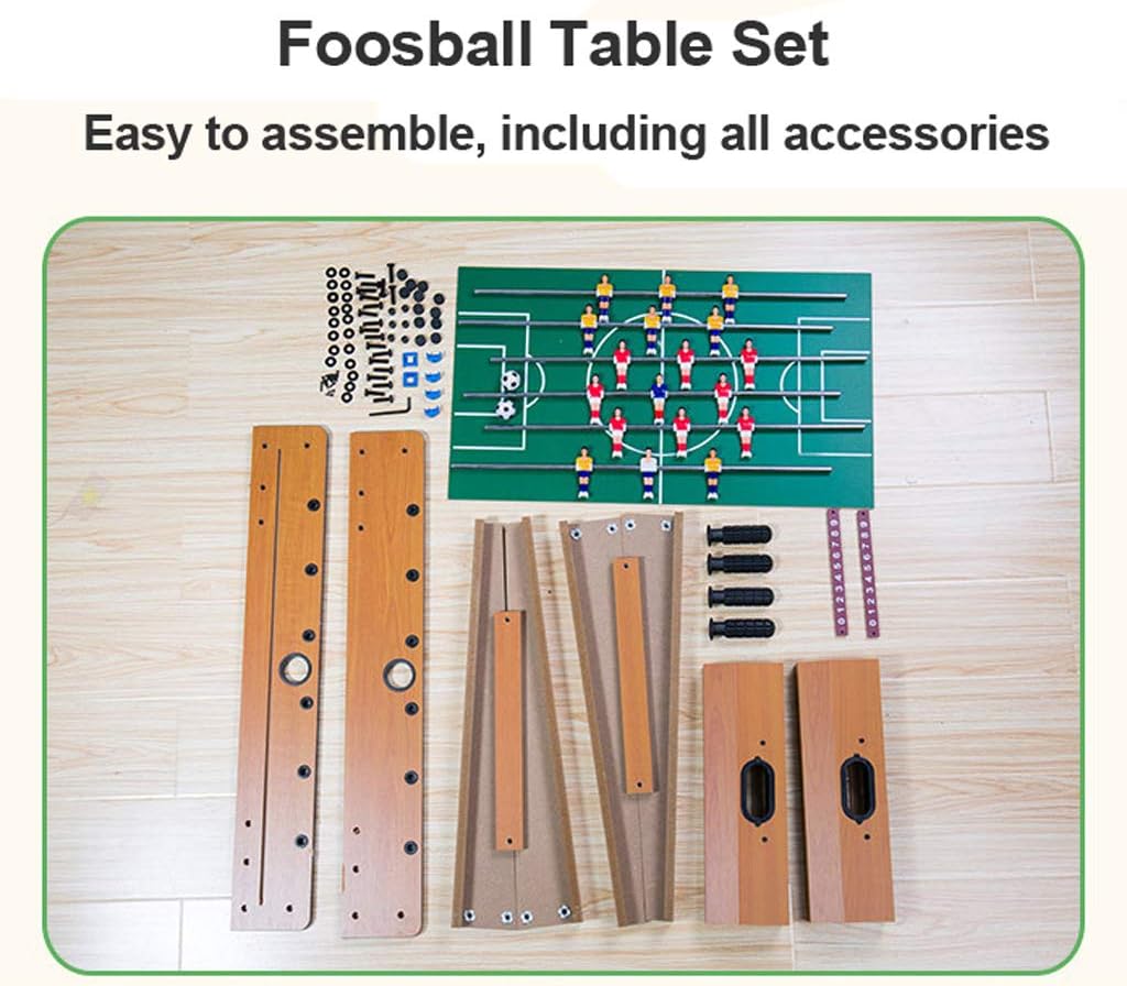 MidiLi Table de Baby foot à 6 rangées en Bois