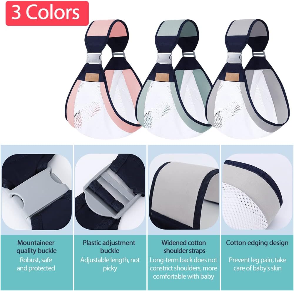Écharpe à double usage pour nouveau-né 0-36M en tissu maillé