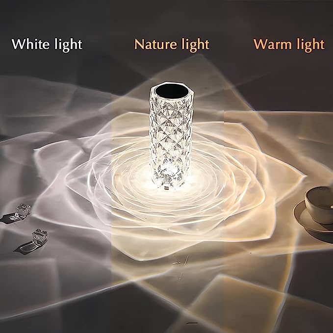 Lampe led en cristal Diamant style RGB 16 Couleurs