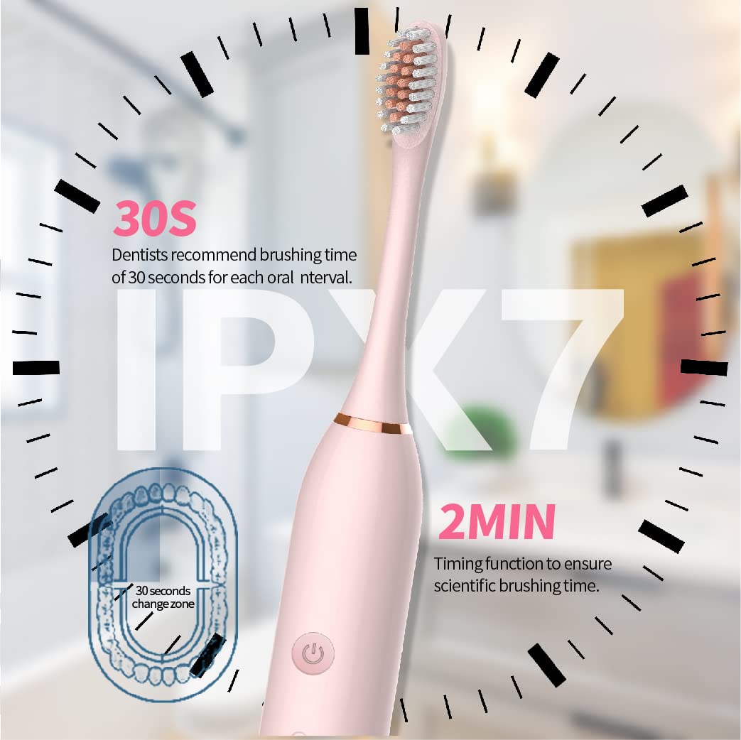Brosse à dents électrique Sonic X3 pour adultes avec 6 modes de fonctionnement avec extra têtes – فرشاة أسنان كهربائية 6 أوضاع تشغيل و رؤوس إضافية