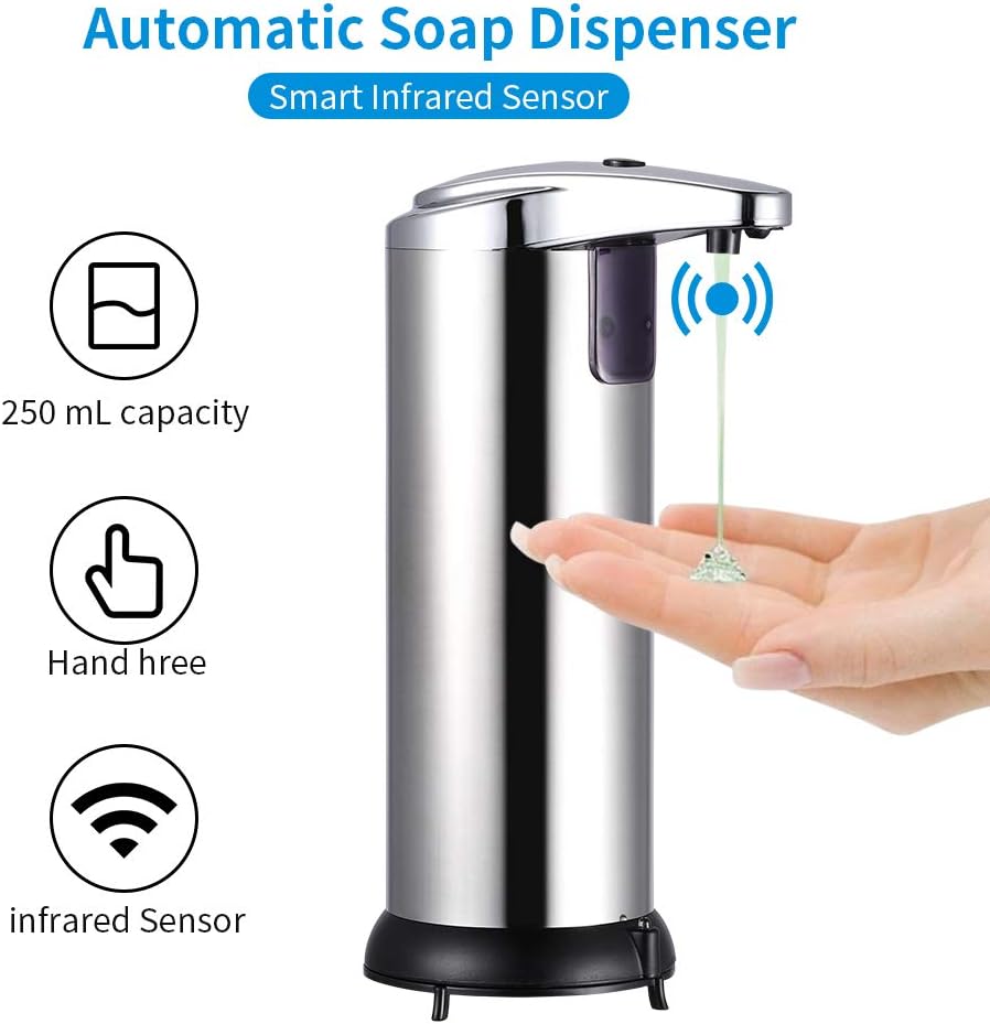 Distributeur automatique de savon liquide avec capteur infrarouge intelligent 250 ML تنزوت