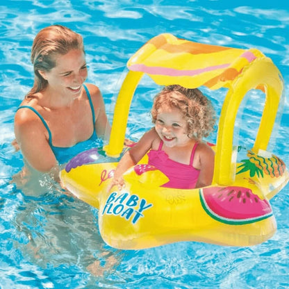 Intex Bouee enfant Avec un auvent intégré pour se protéger des rayons du soleil 56573NP تنزوت