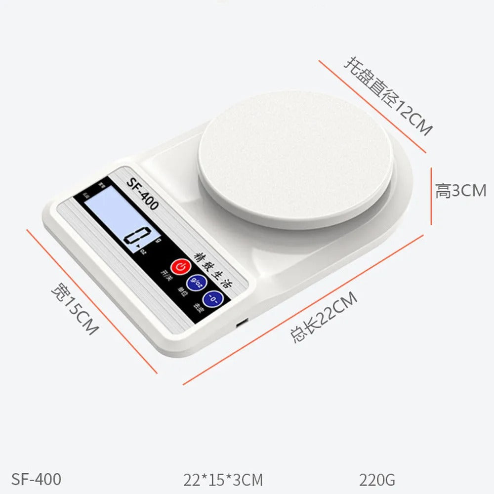Balance de cuisine numérique 10kg, Balance de cuisine électronique de précision 1g