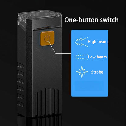 Kit d'Éclairage LED Avant et Arrière Rechargeable par USB pour Vélo HY035 - طقم إضاءة ليد ساطع للدراجات الأمامية والخلفية قابلة لإعادة الشحن