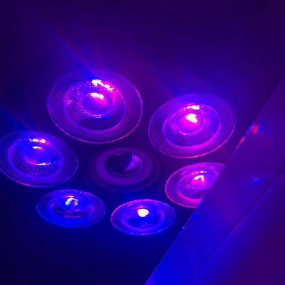 Projecteur de lumière Sonore RGB + W 4 en 1 Avec Bluetooth effet stroboscope