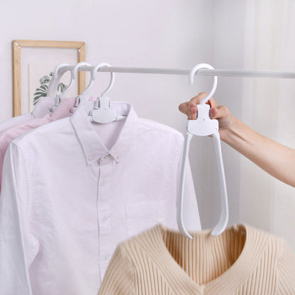 Cintres pliables pour vêtements multifonctionnel avec rotation 360°