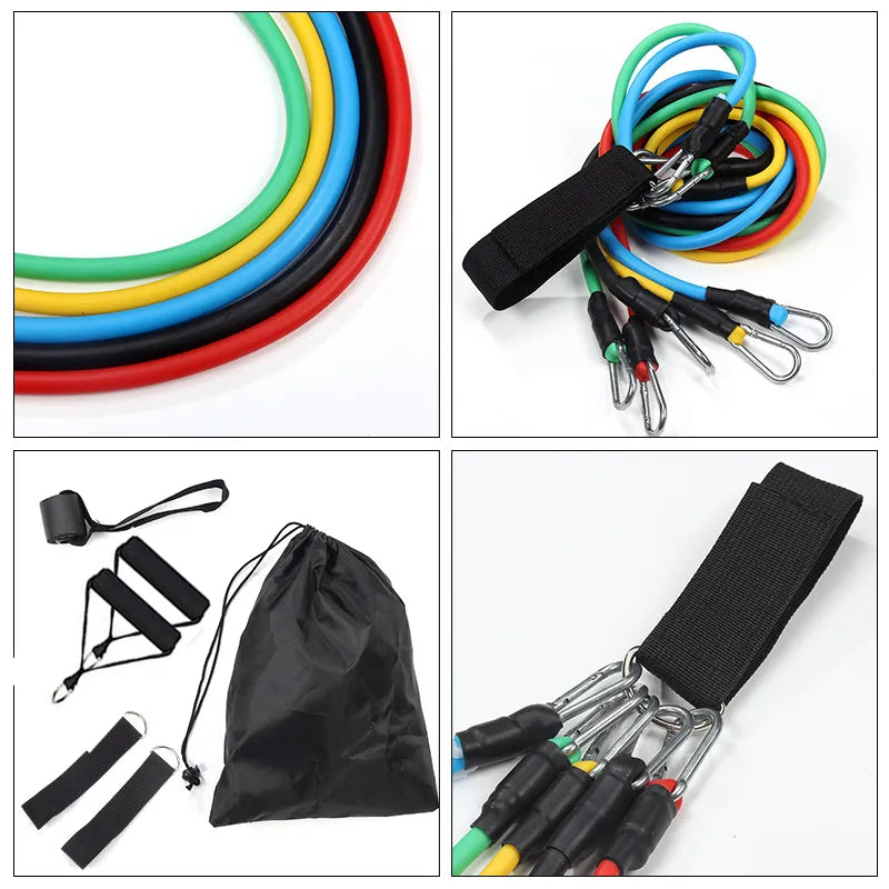 Ensemble de bandes de résistance 11 pcs équipement de Sports à domicile