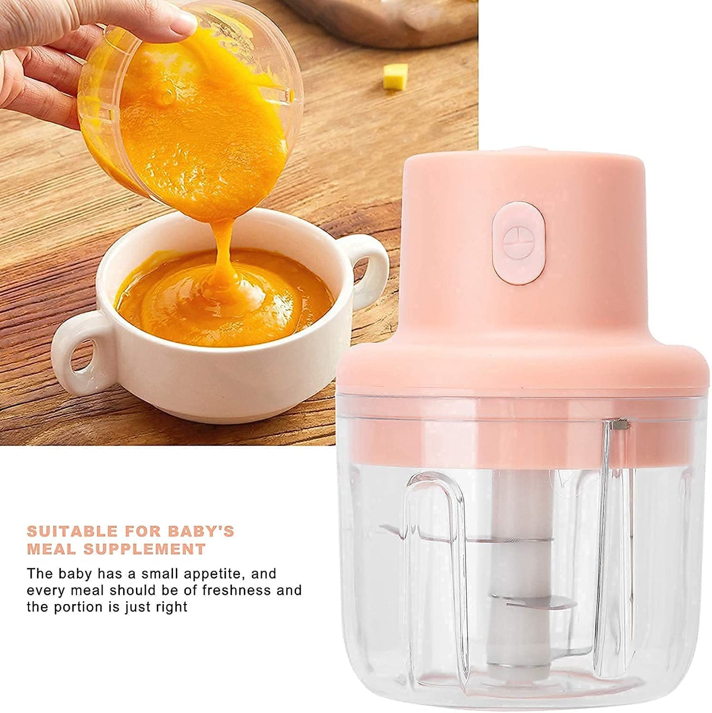 Mini Hachoir électrique Portable Rechargeable 250 ML