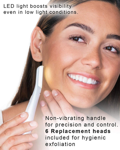 Rasoir visage corps femme Flawless Dermaplane Glo
