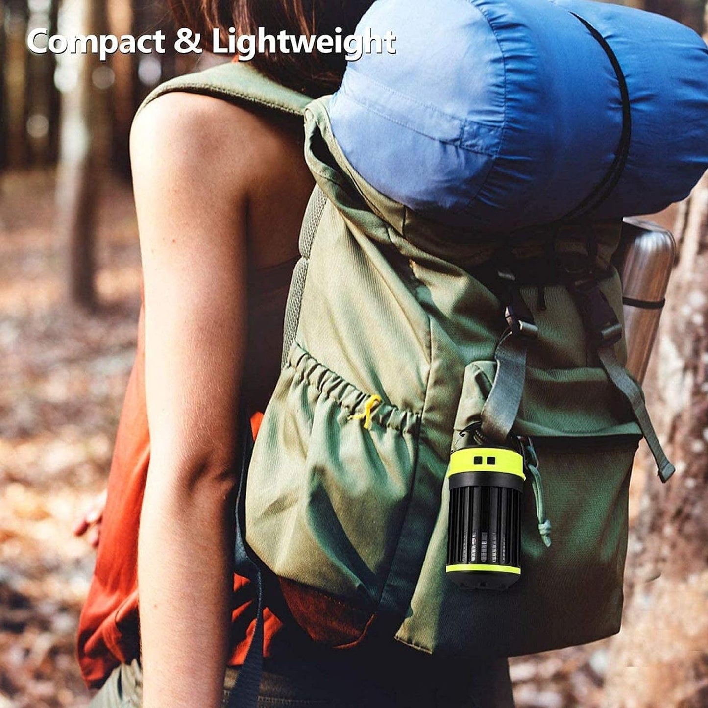lampe anti-moustiques rechargeable de camping 3en1 à énergie solaire IP65